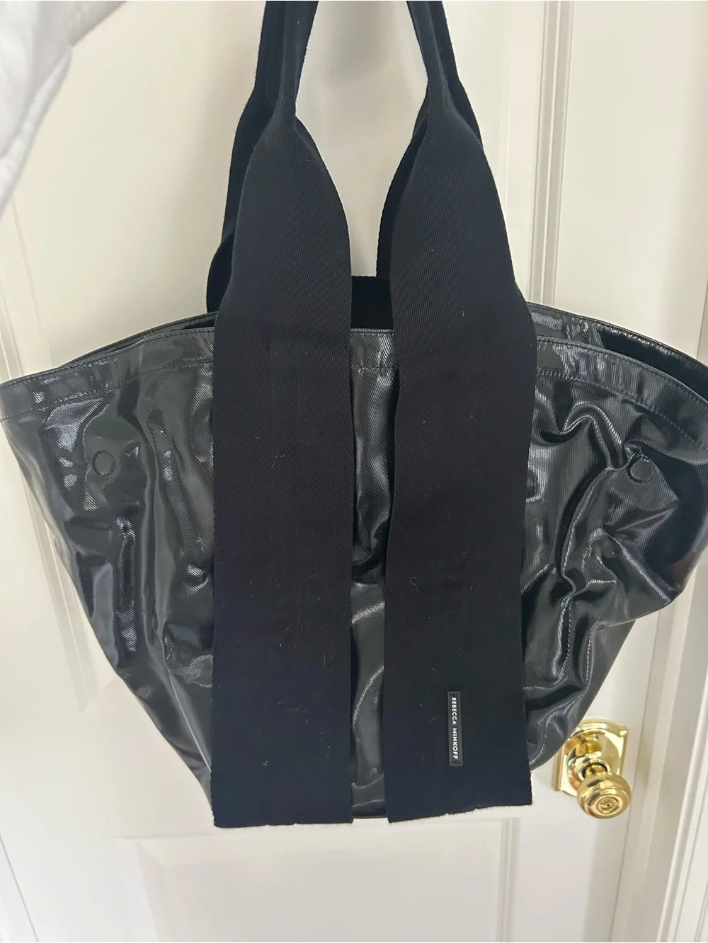 Rebecca Minkoff fan reversible tote
